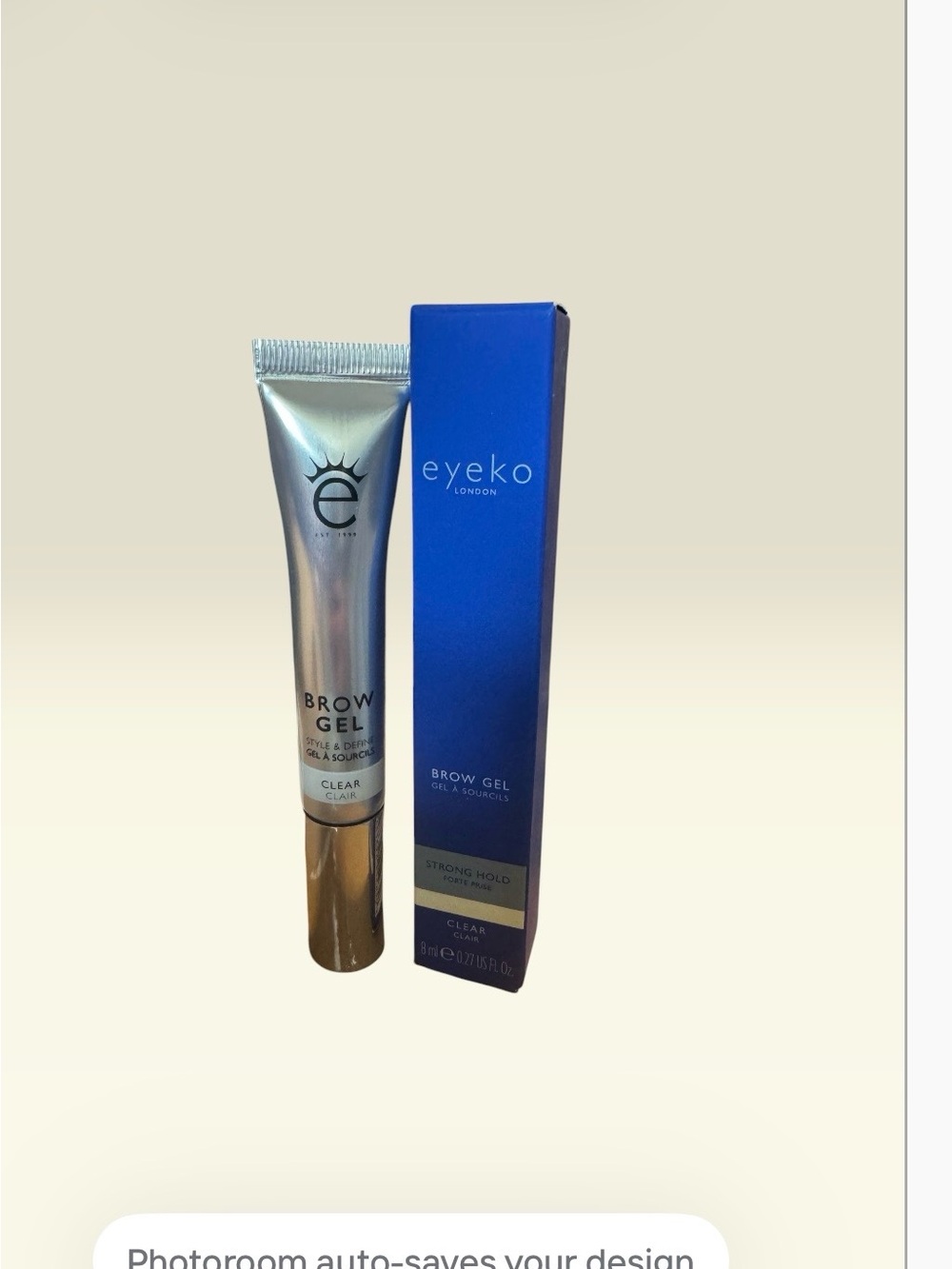 Eyeko London Clear Brow Gel Strong Hold 8ml New in Box